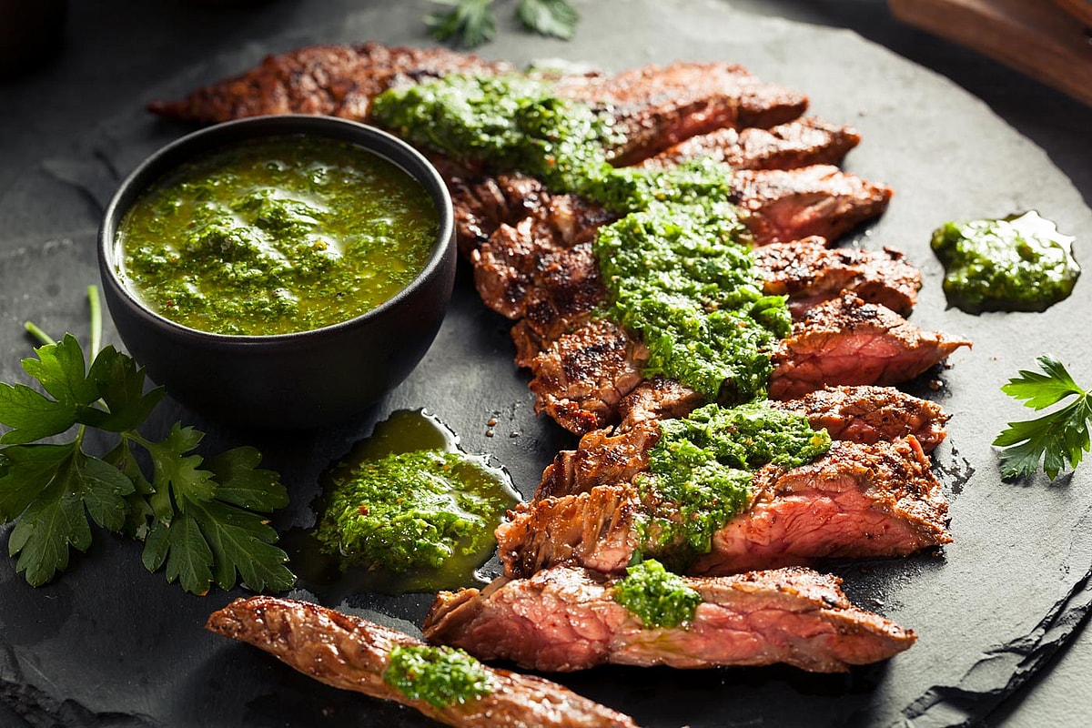 Flank Steak mit Mojo Verde