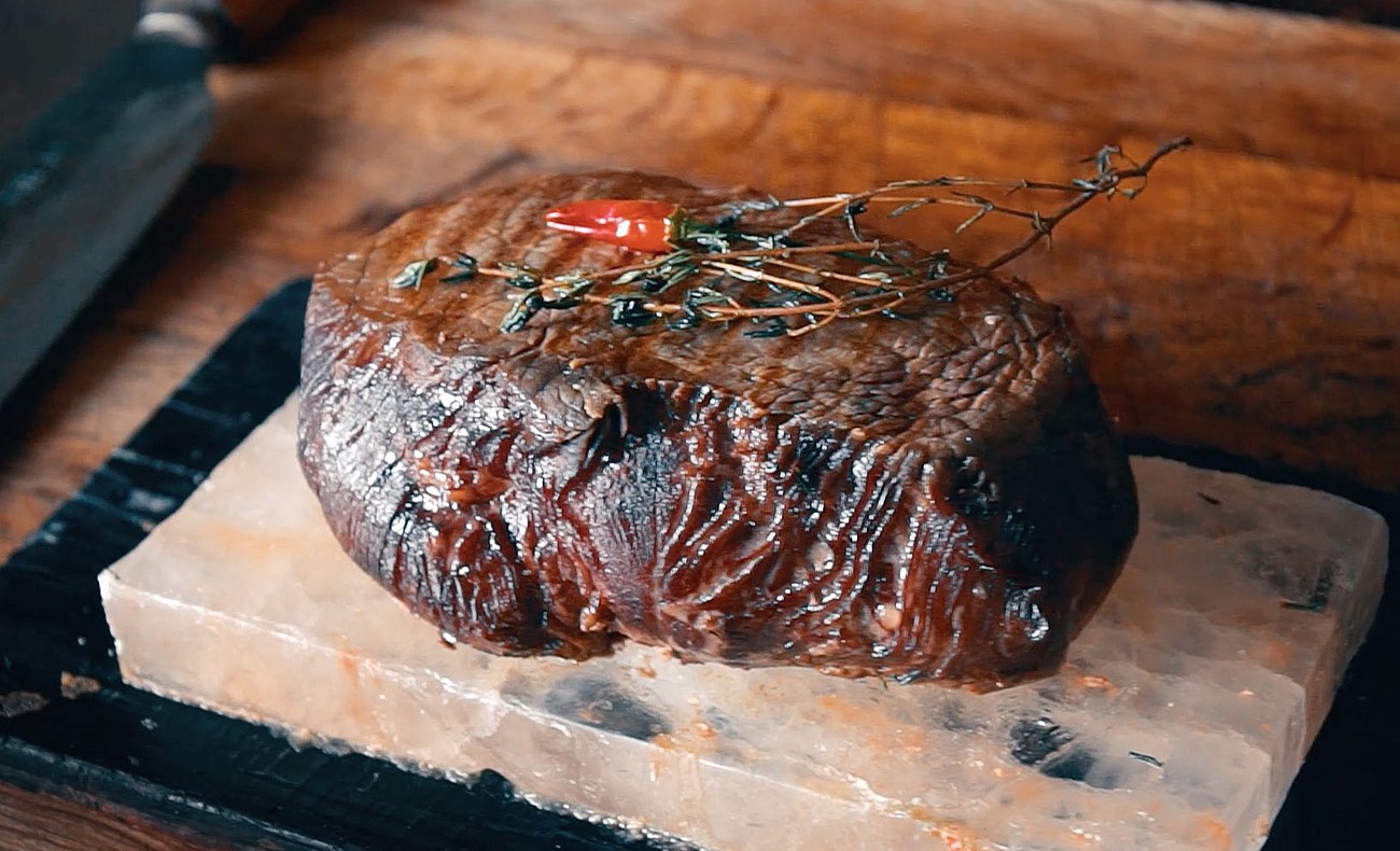 Rezept Hüftsteak auf Salzstein