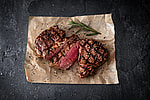 Rib Eye von der Färse, gekocht