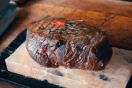Rezept Hüftsteak auf Salzstein