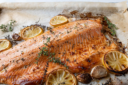 Lachsfilet aus dem Ofen