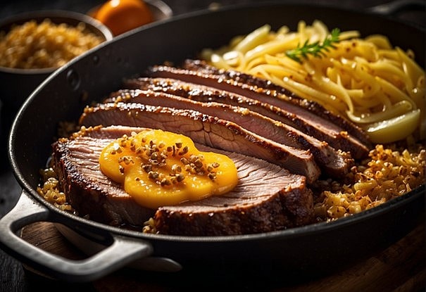 Brisket aus der Pfanne