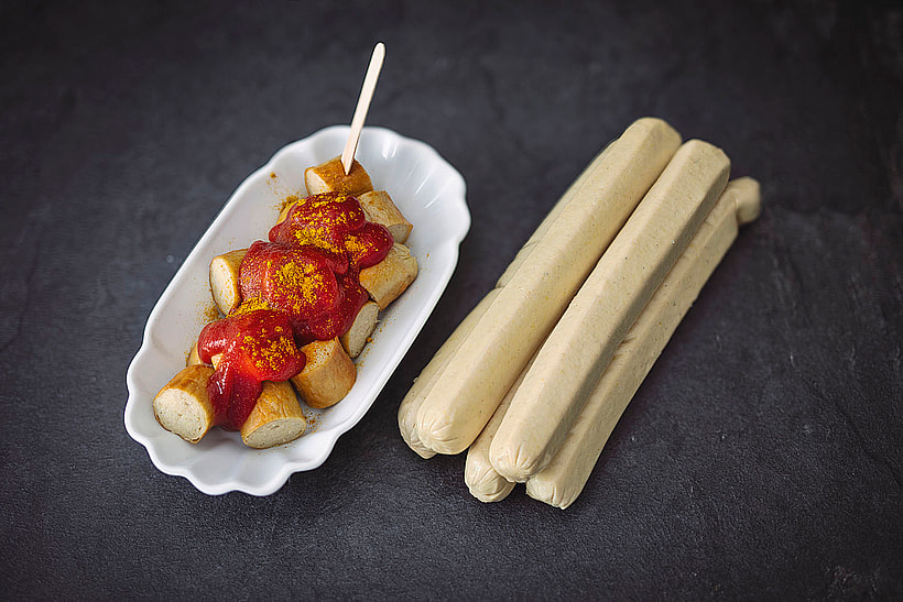 Currywurst ohne Darm